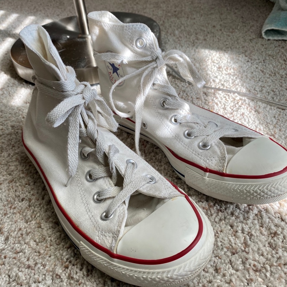 Classic White High Top Converse
